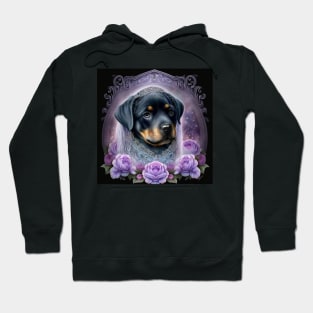 Gothic Rottweiler Puppy Hoodie